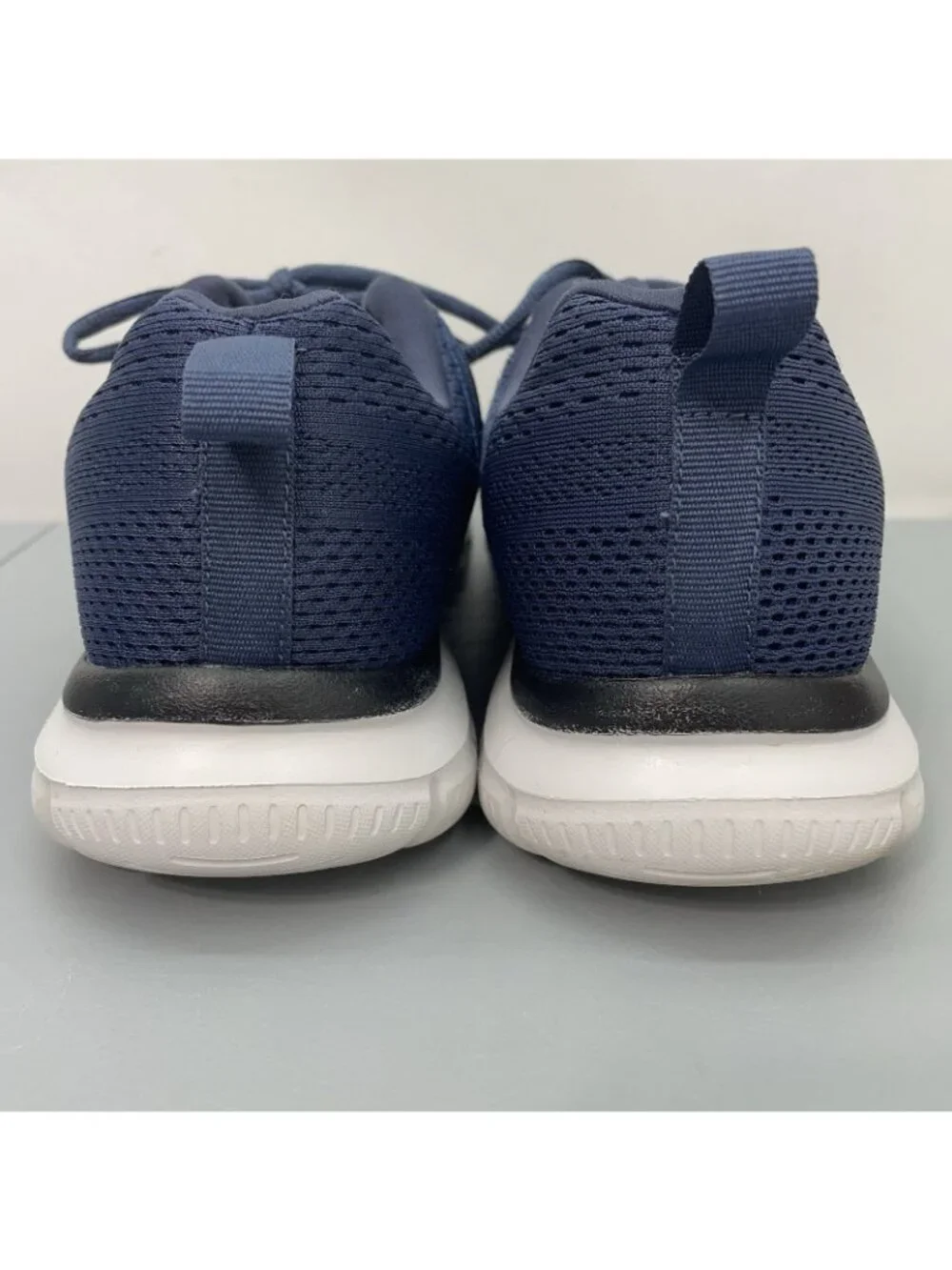 Skechers Track Moulton Sneakers Shoes Lightweight Trainers Comfort Blue Mens 8.5